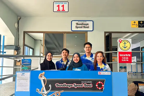 Check-in counter No.11 at Rassada Pier, Phuket